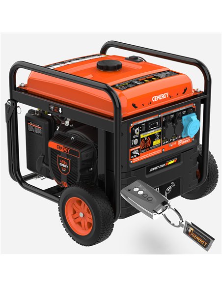 Generador 7500W-230V Inverter Arranque Eléctrico Control Remoto Modelo Creta-RC