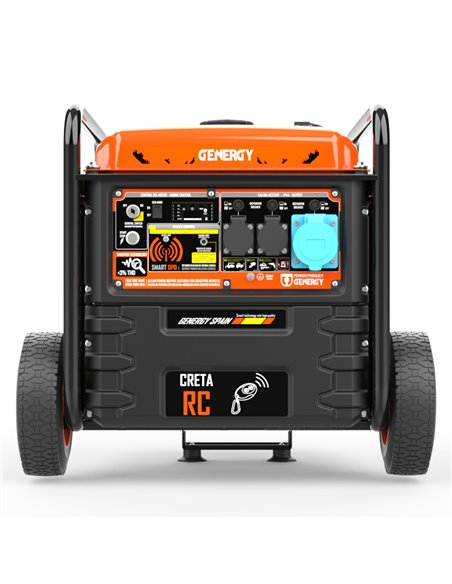Generador 7500W-230V Inverter Arranque Eléctrico Control Remoto Modelo Creta-RC