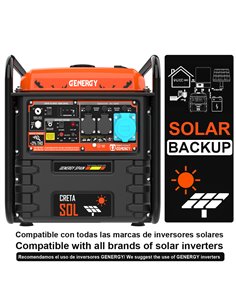 Generador 7500W-230V Inverter Arranque Automático Apoyo Solar Modelo Creta-SOL