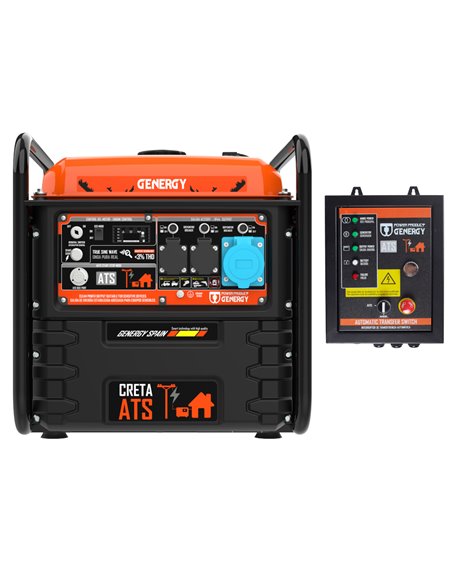 Generador 7500W-230V Inverter Arranque Automático Fallo de Red Modelo Creta-ATS