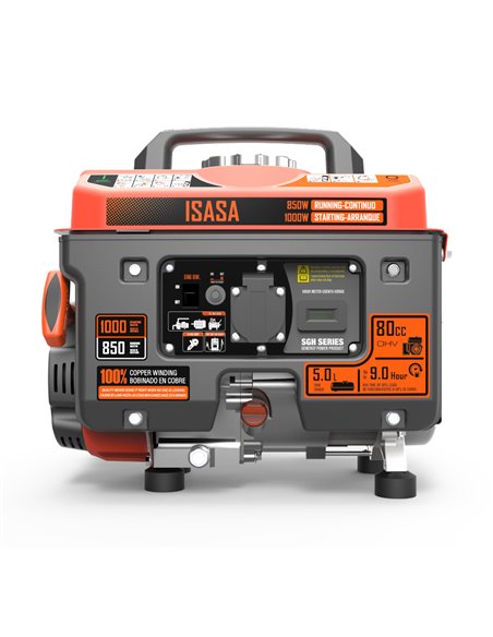 Generador 1000W-230V Gasolina Arranque Manual Modelo Isasa