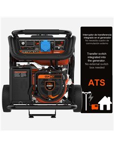 Generador 7000W-230V Gasolina Arranque Automático Fallo de Red Modelo Mulhacen-ATS
