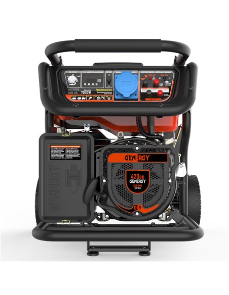 Generador 7000W-230V Gasolina Arranque Automático Apoyo Solar Modelo Mulhacen-SOL