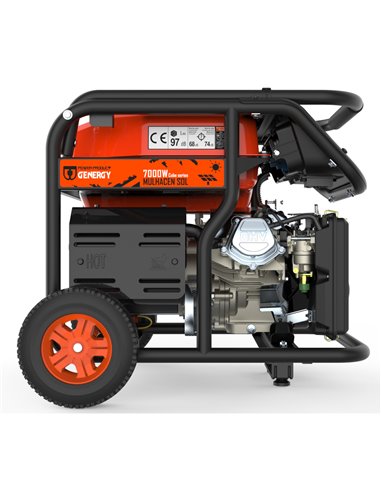 Generador 7000W-230V Gasolina Arranque Automático Apoyo Solar Modelo Mulhacen-SOL