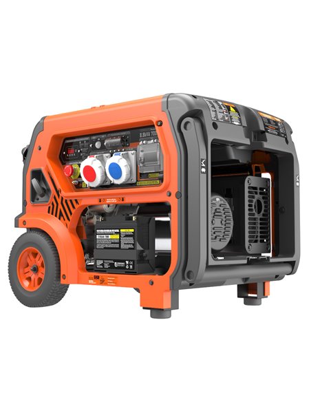 Generador 7000W-400V 6500W-230V Gasolina Trifásico Arranque Eléctrico Modelo Formigal-S