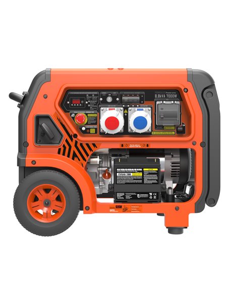 Generador 7000W-400V 6500W-230V Gasolina Trifásico Arranque Eléctrico Modelo Formigal-S