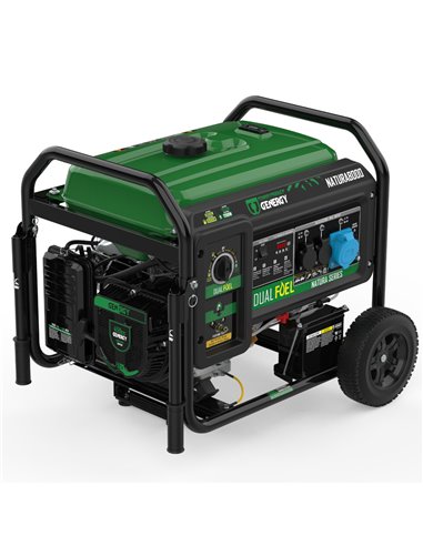 Generador 8500W-230V Gas y Gasolina Arranque Eléctrico Modelo Natura 8000