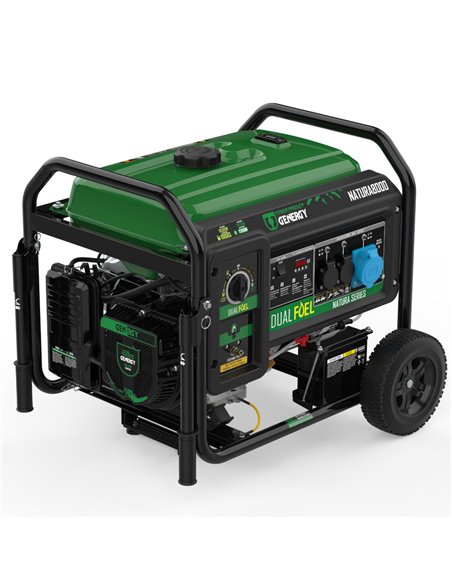 Generador 8500W-230V Gas y Gasolina Arranque Eléctrico Modelo Natura 8000