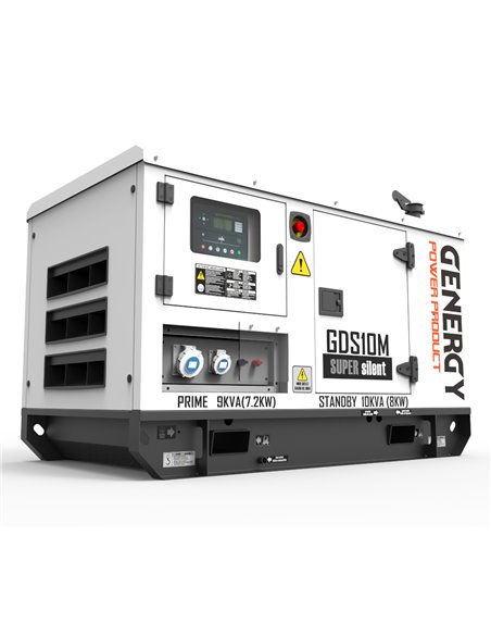 Generador 10kVA 8.000W 230V Diesel Modelo GDS10M