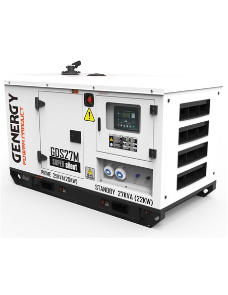 Generador 27kVA 22.000W 230V Diesel Modelo GDS27M