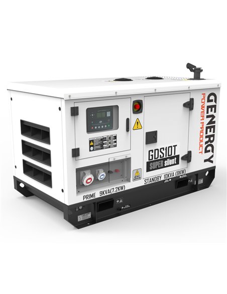 Generador 10kVA 8.000W 400/230V Diesel Modelo GDS10T