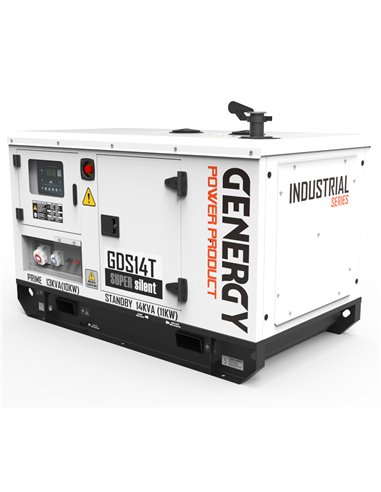 Generador 14kVA 11.200W 400/230V Diesel Modelo GDS14T