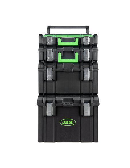 CARRO MODULAR CON 4 CAJAS APILABLES