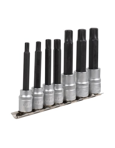 JUEGO DE 7 PUNTAS RIBE CON VASO DE 1/2" Y 3/8" 