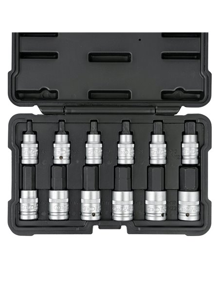 SET DE 12 PUNTAS HEXAGONALES DE 1/2"