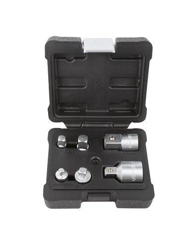 MINI SET DE 6 ADAPTADORES DE 1/4", 3/8", 1/2" Y 3/4"