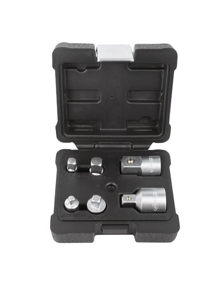 MINI SET DE 6 ADAPTADORES DE 1/4", 3/8", 1/2" Y 3/4"