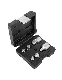 MINI SET DE 6 ADAPTADORES DE 1/4", 3/8", 1/2" Y 3/4" 2
