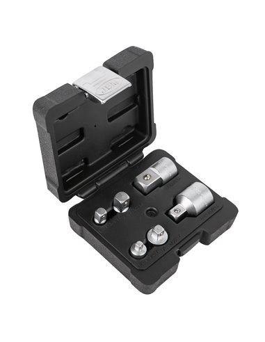 MINI SET DE 6 ADAPTADORES DE 1/4", 3/8", 1/2" Y 3/4"