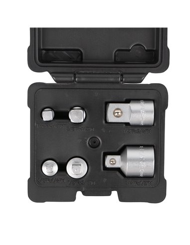 MINI SET DE 6 ADAPTADORES DE 1/4", 3/8", 1/2" Y 3/4"