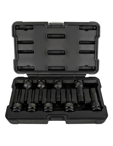 SET DE 8 PUNTAS DE IMPACTO HEXAGONALES DE 1/2"