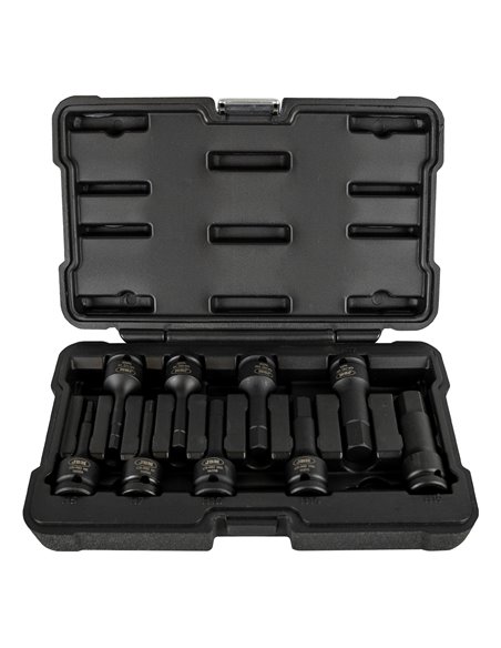 SET DE 8 PUNTAS DE IMPACTO HEXAGONALES DE 1/2"