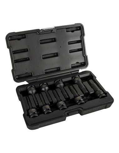 SET DE 8 PUNTAS DE IMPACTO HEXAGONALES DE 1/2"