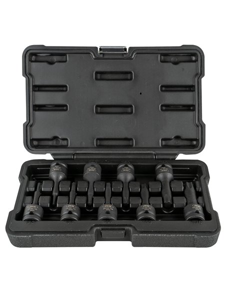 SET DE 9 PUNTAS DE IMPACTO TORX DE 1/2"