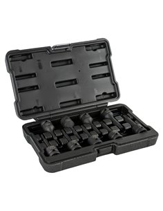 SET DE 9 PUNTAS DE IMPACTO TORX DE 1/2" 2