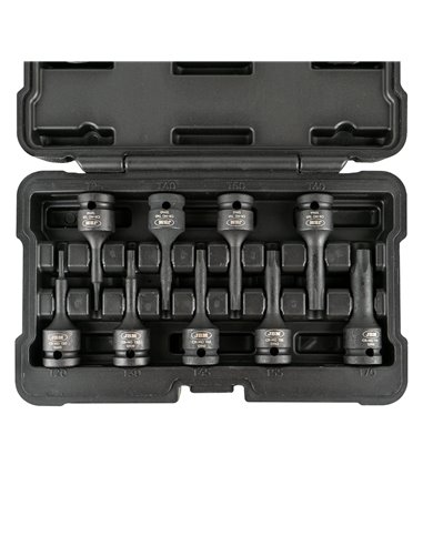 SET DE 9 PUNTAS DE IMPACTO TORX DE 1/2"