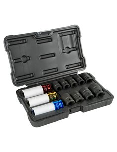 SET DE 12 VASOS DE IMPACTO DE 1/2" ESPECIAL EXTRACCIÓN RUEDAS 2