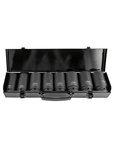 SET DE 8 VASOS DE IMPACTO HEXAGONALES 3/4"