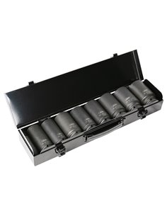 SET DE 8 VASOS DE IMPACTO HEXAGONALES 3/4" 2