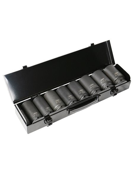 SET DE 8 VASOS DE IMPACTO HEXAGONALES 3/4"