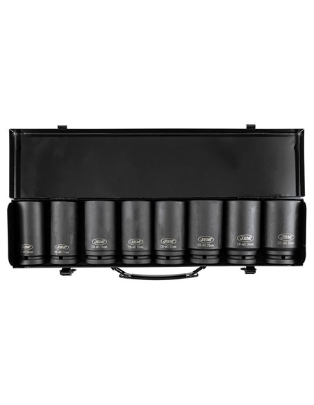 SET DE 8 VASOS DE IMPACTO HEXAGONALES 3/4"