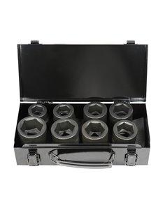 SET DE 8 VASOS DE IMPACTO DE 1"