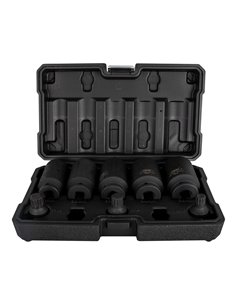 SET DE 5 VASOS Y 3 PUNTAS DE IMPACTO XZN DE 1/2"