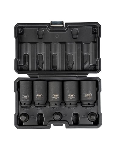 SET DE 5 VASOS Y 3 PUNTAS DE IMPACTO XZN DE 1/2"