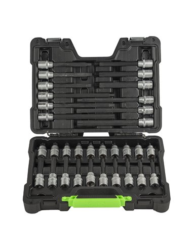 MALETÍN DE PUNTAS PARA TORNILLOS TORX 32 PIEZAS