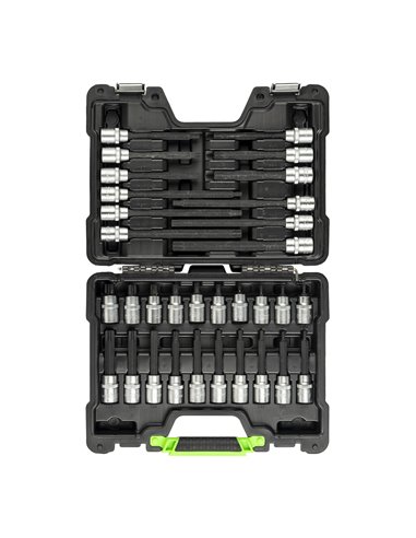 MALETÍN DE PUNTAS PARA TORNILLOS TORX 32 PIEZAS