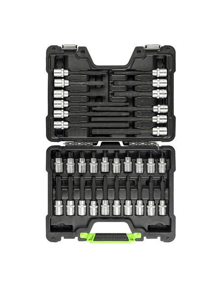 MALETÍN DE PUNTAS PARA TORNILLOS TORX 32 PIEZAS