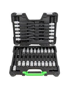 MALETÍN DE 32 PUNTAS DE 1/2" PARA TORNILLOS RIBE