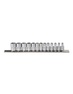 JUEGO DE 13 VASOS HEXAGONALES DE 1/4"