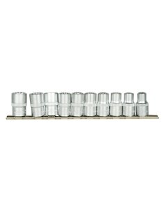 JUEGO DE 10 VASOS DE 12 CANTOS DE 1/2"