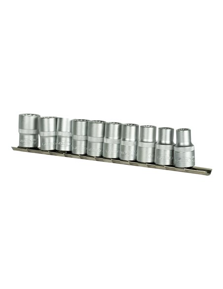 JUEGO DE 10 VASOS DE 12 CANTOS DE 1/2"