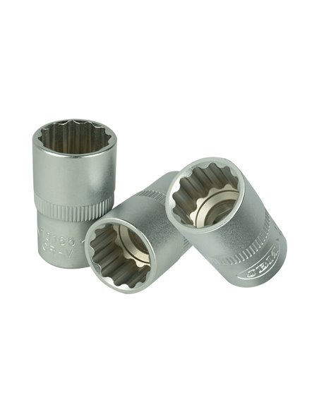 JUEGO DE 10 VASOS DE 12 CANTOS DE 1/2"