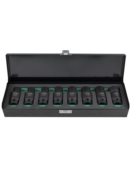 SET DE 8 VASOS DE IMPACTO HEXAGONALES CON DOBLE POSICIÓN (FIJO/ARTICULADO)