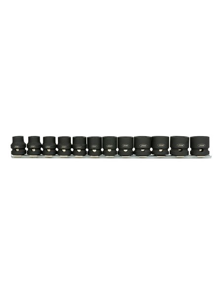 SET DE 12 VASOS DE IMPACTO HEXAGONALES DE PERFIL BAJO DE 1/2" 