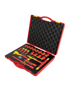 MALETÍN DE HERRAMIENTAS AISLADAS 20 PCS DE 3/8" 2