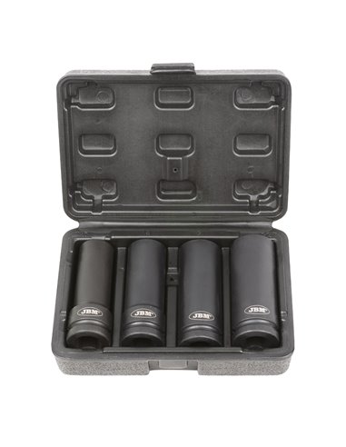 SET DE 4 VASOS DE IMPACTO PARA TORNILLOS DE SEGURIDAD